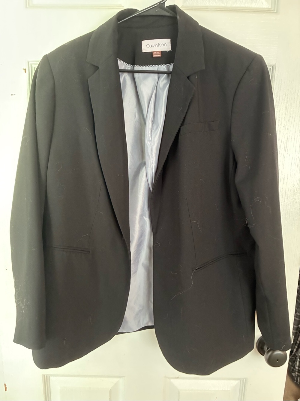 Calvin Klein Black Tailored Career Blazer 16W
